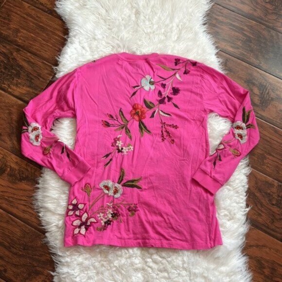 Johnny Was Orchid Floral Top - Picture 5 of 10